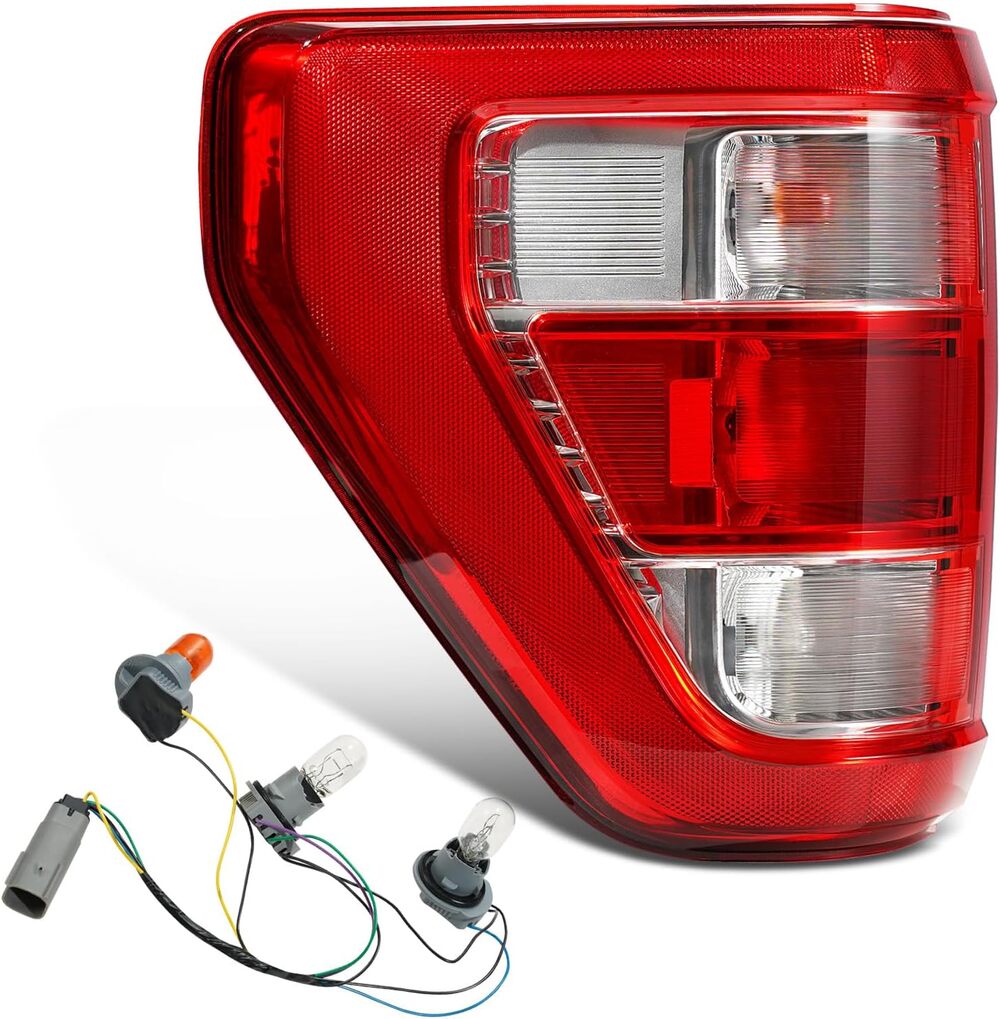 Halogen Tail Lights 2021 2022 2023 Ford F150 XL STX Left Driver W/O Blind Spot